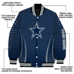 customized dallas cowboys chevron arrow blue varsity jacket best selling.webp