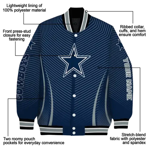 customized dallas cowboys chevron arrow blue varsity jacket new arrival.webp