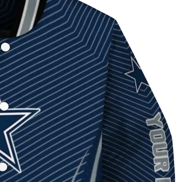customized dallas cowboys chevron arrow blue varsity jacket premium grade.webp