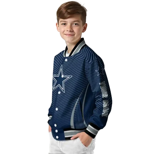 customized dallas cowboys chevron arrow blue varsity jacket trendy.webp