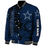 customized dallas cowboys hexagon cluster blue black varsity jacket best selling.webp