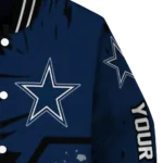 customized dallas cowboys hexagon cluster blue black varsity jacket best selling.webp