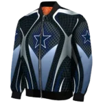 customized dallas cowboys mesh chest grey crocs black bomber jacket best selling