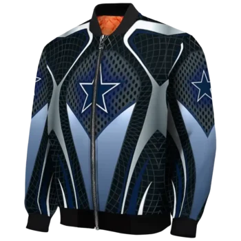 customized dallas cowboys mesh chest grey crocs black bomber jacket best selling