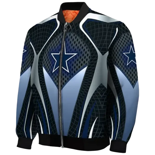 customized dallas cowboys mesh chest grey crocs black bomber jacket best selling