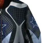 customized dallas cowboys mesh chest grey crocs black bomber jacket best selling