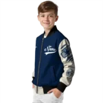 customized dallas cowboys razorback outline blue nude bomber jacket best selling