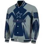customized dallas cowboys spider mark blue grey crocs varsity jacket best selling.webp