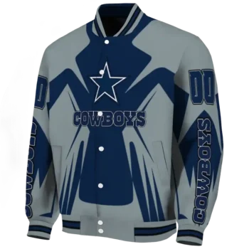 customized dallas cowboys spider mark blue grey crocs varsity jacket best selling.webp