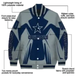 customized dallas cowboys spider mark blue grey crocs varsity jacket best selling.webp