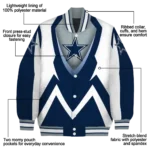 customized dallas cowboys v stripes blue white varsity jacket best selling.webp