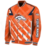 customized denver broncos chevron angles orange varsity jacket best selling.webp