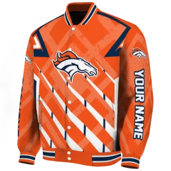 customized denver broncos chevron angles orange varsity jacket best selling.webp