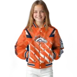 customized denver broncos chevron angles orange varsity jacket best selling.webp