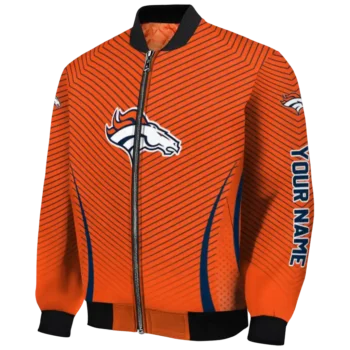 customized denver broncos chevron arrow orange bomber jacket best selling