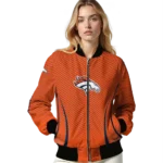 customized denver broncos chevron arrow orange bomber jacket best selling