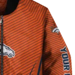 customized denver broncos chevron arrow orange bomber jacket best selling