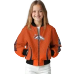 customized denver broncos chevron arrow orange bomber jacket best selling