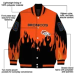 customized denver broncos flame border orange black varsity jacket best selling.webp