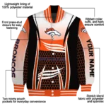 customized denver broncos mesh effect orange black varsity jacket best selling.webp