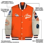customized denver broncos razorback outline orange nude varsity jacket best selling.webp