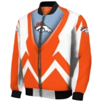 customized denver broncos v stripes orange white bomber jacket best selling