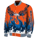 customized denver broncos winged blaze orange white varsity jacket best selling.webp