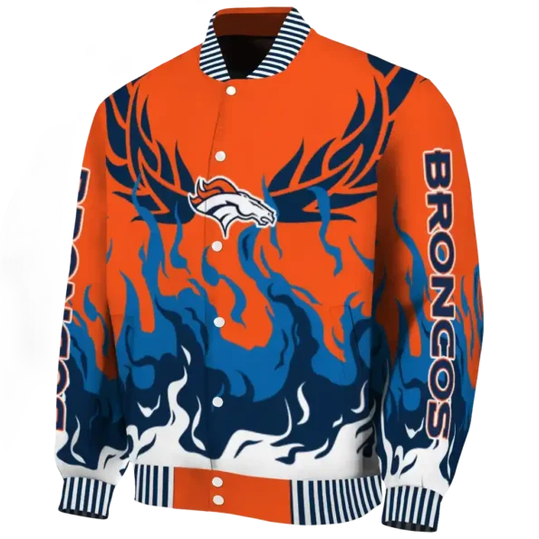 customized denver broncos winged blaze orange white varsity jacket best selling.webp
