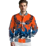 customized denver broncos winged blaze orange white varsity jacket best selling.webp
