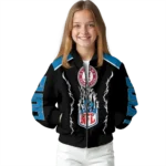 customized detroit lions claw blood blue black bomber jacket best selling