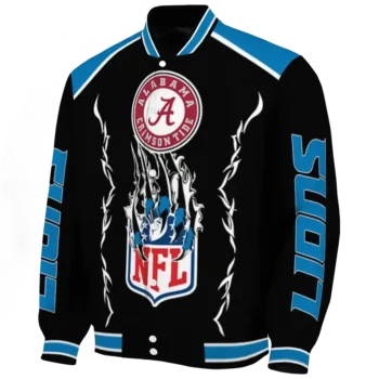 customized detroit lions claw blood blue black varsity jacket best selling.webp