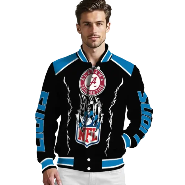 customized detroit lions claw blood blue black varsity jacket high quality.webp