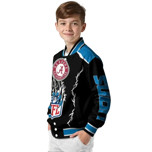 customized detroit lions claw blood blue black varsity jacket trendy.webp