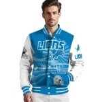 customized detroit lions ferris arena blue white varsity jacket best selling.webp