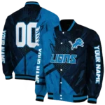 customized detroit lions hexagon mesh blue black varsity jacket best selling.webp