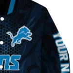 customized detroit lions hexagon mesh blue black varsity jacket best selling.webp