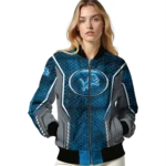 customized detroit lions power plate blue bomber jacket best selling