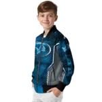 customized detroit lions power plate blue bomber jacket best selling