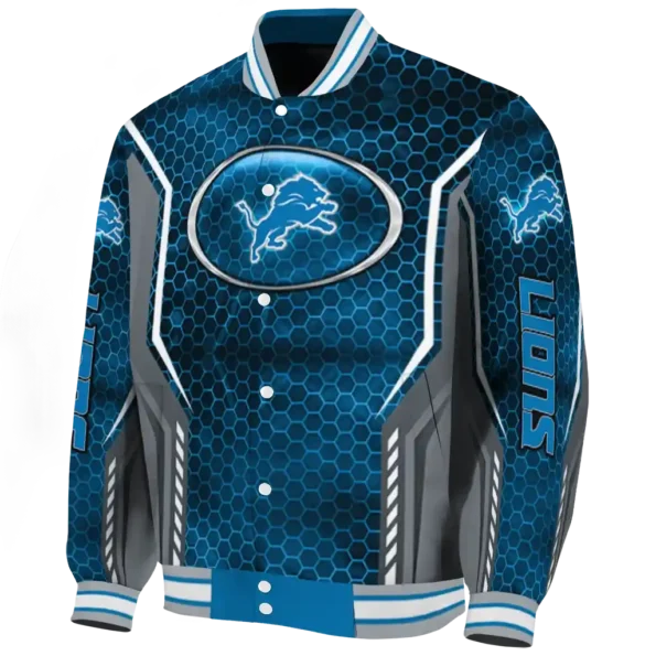 customized detroit lions power plate blue varsity jacket best selling.webp