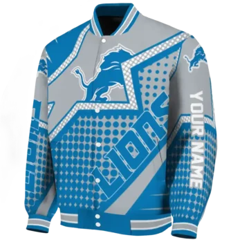 customized detroit lions star burst blue varsity jacket best selling.webp