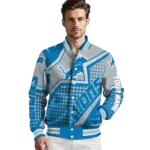 customized detroit lions star burst blue varsity jacket best selling.webp