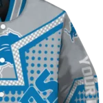 customized detroit lions star burst blue varsity jacket best selling.webp