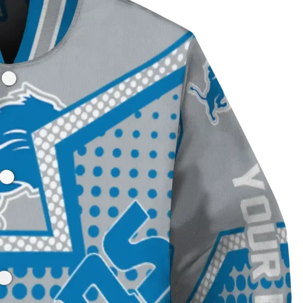 customized detroit lions star burst blue varsity jacket premium grade.webp