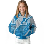 customized detroit lions star burst blue varsity jacket best selling.webp