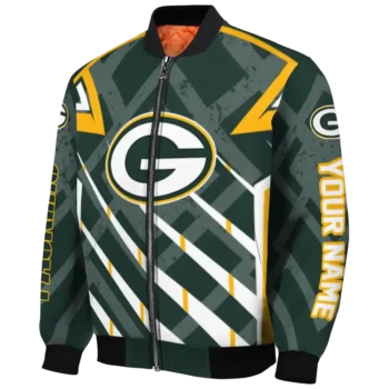 customized green bay packers chevron angles green bomber jacket best selling