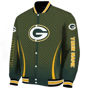 customized green bay packers chevron arrow green varsity jacket best selling.webp