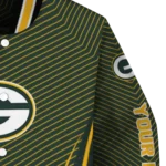 customized green bay packers chevron arrow green varsity jacket best selling.webp