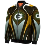 customized green bay packers mesh chest yellow crocs black bomber jacket best selling