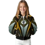 customized green bay packers mesh chest yellow crocs black bomber jacket best selling