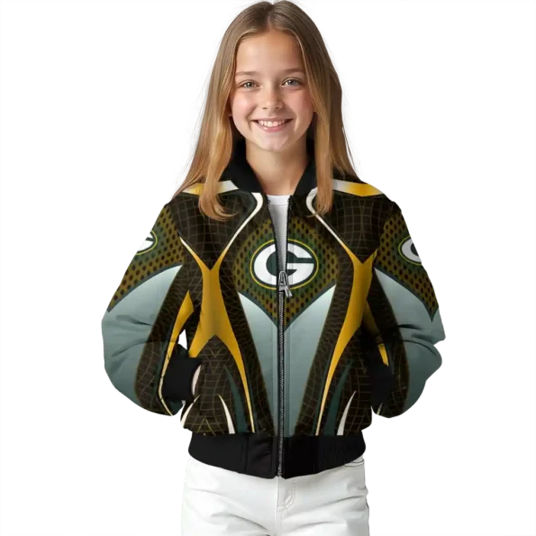 customized green bay packers mesh chest yellow crocs black bomber jacket top rated